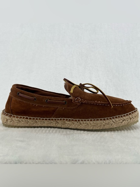 Espadrilles Varo Leather Loafers Suede Rope Heel Rubber Sole Men’s Sz 42 Preppy main image 2